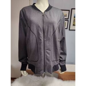 Athleta Bomblastic Varsity Bomber Jacket